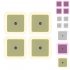 Square Plug In Night Light With Light Sensors Baby Nursery Night Lights For Bathroom Bedroom Hallway Stairs  6 x 6cm  pink 4pcs