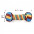Squeaky Dog Toys Cute Candy Dumbbell Shaped Chew Toys For Dogs Indoor Play Interactive Dog Toys For Small Medium Large Dogs color