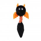 Squeaky Dog Toys Koakuma Durable Puppy Teething Chewing Aggressive Interactive Dog Chew Toy Squeaky Dog Rope Toy Stuffed Dog Toy For Small Medium Large Dog Supplies little black devil
