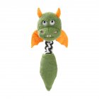Squeaky Dog Toys Koakuma Durable Puppy Teething Chewing Aggressive Interactive Dog Chew Toy Squeaky Dog Rope Toy Stuffed Dog Toy For Small Medium Large Dog Supplies Green little monster