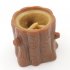 Squeeze  Rubber  Squirrel  Cup  Toy Relieve Stress Tree Stump Cute Miniature Telescopic Pen Holder Toy As shown