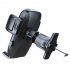 Stable Gravity Car Phone Holder 360 Degree Rotating Air Outlet Gps Mount Stand Metal Hook Bracket A193 x158 black