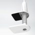Stable Spiral Base Mobile Phone Holder 360 Degrees Rotatable Universal Chuck Bracket For Phone Tablet Pc White