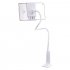Stable Spiral Base Mobile Phone Holder 360 Degrees Rotatable Universal Chuck Bracket For Phone Tablet Pc White