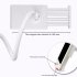 Stable Spiral Base Mobile Phone Holder 360 Degrees Rotatable Universal Chuck Bracket For Phone Tablet Pc White