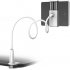 Stable Spiral Base Mobile Phone Holder 360 Degrees Rotatable Universal Chuck Bracket For Phone Tablet Pc White
