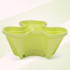 Stack up Type Stereoscopic Flowerpot Strawberry Plant Pot for Flower Vegetables Decoration green