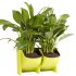 Stackable 2 Pocket Vertical Wall Planter Self Watering Hanging Garden Flower Pot Planter for Indoor Outdoor