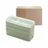 Stackable Bento Box 3 Layer Lunch Box With Fork And Spoon 3 Grid Design Detachable Compartment Tray Rectangular Lunch Box Kit For Boys Girls Children 3 layers  