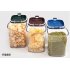 Stacked Sealing Storage Box with Cover for Kitchen Grain Food Snacks Random Color 1100ml