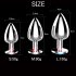 Stainless Steel Anal Butt Plug Luxury Jewelry Design Sex Restraints Bondage SM Anal Stimulation Toy