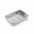 Stainless Steel Baking Sheet  Baking Tray With Rack  1 96 Inch Deep Edge  Rolling Edge Design  Smooth Cookie Sheet   Oven Pan For Biscuits  Vegetables  Bacon Si