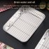 Stainless Steel Baking Sheet  Baking Tray With Rack  1 96 Inch Deep Edge  Rolling Edge Design  Smooth Cookie Sheet   Oven Pan For Biscuits  Vegetables  Bacon Si