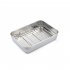 Stainless Steel Baking Sheet  Baking Tray With Rack  1 96 Inch Deep Edge  Rolling Edge Design  Smooth Cookie Sheet   Oven Pan For Biscuits  Vegetables  Bacon Si