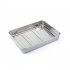 Stainless Steel Baking Sheet  Baking Tray With Rack  1 96 Inch Deep Edge  Rolling Edge Design  Smooth Cookie Sheet   Oven Pan For Biscuits  Vegetables  Bacon Si