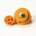 Stainless Steel Bearing Shaft Nut for All Square Hole Running Wheel Hamster Toy Stainless steel nut Orange