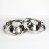 Stainless  Steel Bowl Water Food Feeding Dish For  Dogs  Pets Feeder 34cm