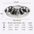 Stainless  Steel Bowl Water Food Feeding Dish For  Dogs  Pets Feeder 34cm