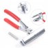 Stainless Steel Canvas Pliers With Red Padded Handle 4 8inch Super Wide Jaw Art Tool  Professional Canvas Pliers For Stretching Canvas