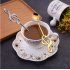 Stainless Steel Cute Music Note Shape Coffee Mixing Spoon  Rose gold