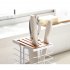 Stainless Steel Cutter Holder Kitchen Rack Multi function Storage Rack with Tray White