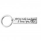 Stainless Steel Drive Safe Keychain