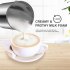 Stainless Steel Electric Milk Frother Automatic Foam Maker Creamer Steamer Heater for Coffee Hot Cold Milk  UK Plug