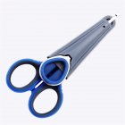 Stainless Steel Fishing Pliers Scissors Braid Line Cutter with Hook Remover blue