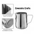 Stainless Steel Frothing Steaming Pitcher 350ml for Espresso Machine  Coffee Milk Frother