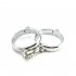 Stainless Steel Handcuffs Ankle Cuff With Chain Stealth Lock Hand Cuffs Wrist Restraints Fetish Slave BDSM Sex Toy for Women Man Handcuffs