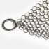 Stainless Steel Kitchenware Cleaner Cast Iron Cleaner Chainmail Scrubber Silvery