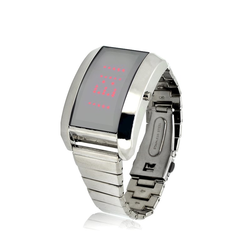 Steel LED Watch w/ Pesonalized Messages