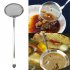 Stainless Steel Mesh  Skimmer Kitchen Tools Gadgets Vegetable Residue Oil Mesh Strainer silver