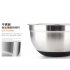 Stainless Steel Mixing Bowl with Ergonomic Non Slip Silicone Base Professional KitchenwareZAYW
