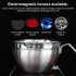 Stainless Steel Mixing Bowls With Handle Pour Spout Silicone Bottom Egg Bowl Baking Tool For Cooking Baking Black