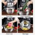 Stainless Steel Mixing Bowls With Handle Pour Spout Silicone Bottom Egg Bowl Baking Tool For Cooking Baking Black