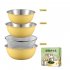 Stainless Steel Mixing Bowls  Set Of 3 4  Serving Bowls For Kitchen Salad Bowl With Scale Non Slip Colorful Storage Bowls For Healthy Meal Mixing Baking And Pre