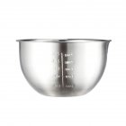 Stainless Steel Mixing Bowls Non Slip Whisking Bowls for Salad Cooking Baking Stainless steel_Inner diameter 20cm