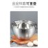 Stainless Steel Mixing Bowls Non Slip Whisking Bowls for Salad Cooking Baking Stainless steel Inner diameter 22cm