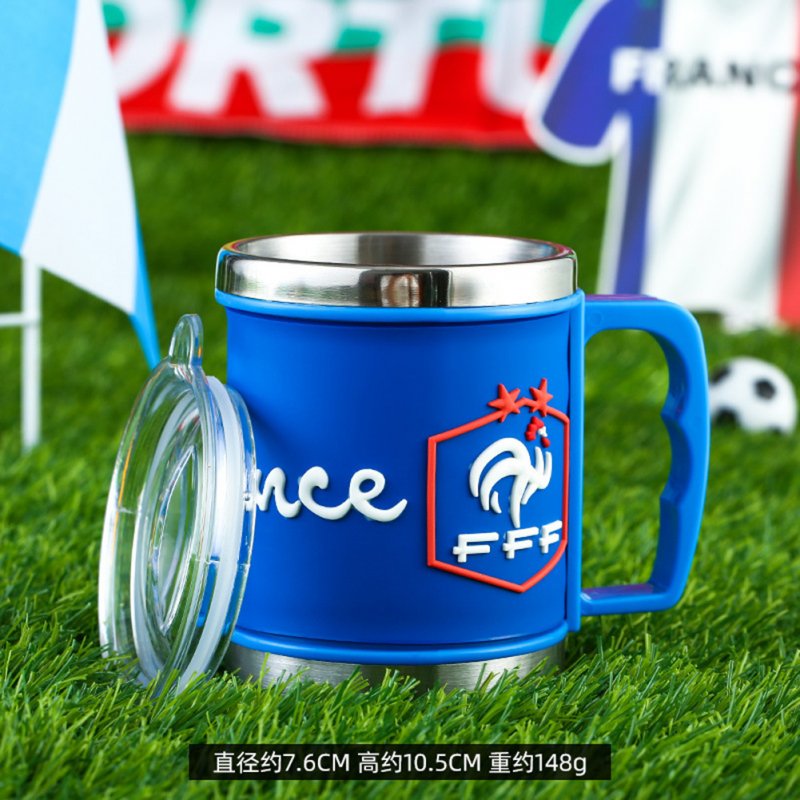 Stainless Steel Mug Cup 2022 Football World Cup Water Cup Fans Souvenir Gifts