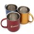 Stainless Steel Outdoor Portable Water  Cup With Lid Anti scalding Ultra light Exquisite Workmanship Mini Camping Vacuum Mug Red