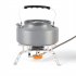Stainless Steel Outdoor Camping Gas  Stove Piezoelectric Ignition System Safe Split Gas Cooker Foldable Portable Cooking Tool As shown
