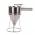 Stainless Steel Pastry Funnel Separator for Octopus Balls Ice Cream Making Cake Decor Silver