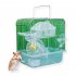 Stainless Steel Pet Cage Transparent Crystal Color Hamster Cottage Double Layer House for Hamster Golden Hamster Pet Transparent crystal L