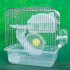 Stainless Steel Pet Cage Transparent Crystal Color Hamster Cottage Double Layer House for Hamster Golden Hamster Pet Transparent crystal L