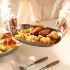 Stainless Steel Plates  Camping Plate  Lightweight Portable Stainless Steel Dishes  Durable Bread Dessert Tableware For Kitchen  Restaurant  Dishwasher Safe mat