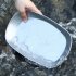 Stainless Steel Plates  Camping Plate  Lightweight Portable Stainless Steel Dishes  Durable Bread Dessert Tableware For Kitchen  Restaurant  Dishwasher Safe ret