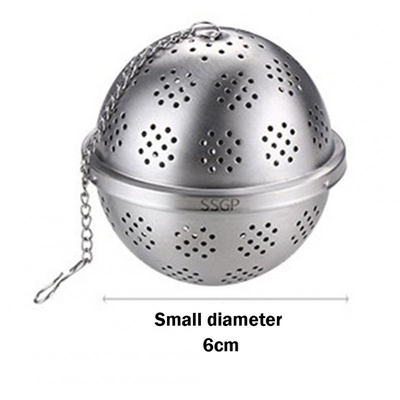 Stainless Steel Seasoning Tea Spice Strainer Separation Net Ball for Soup Fricassee Marinated ball: small (no logo)_304