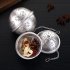Stainless Steel Seasoning Tea Spice Strainer Separation Net Ball for Soup Fricassee Marinated ball  large  no logo  304