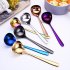 Stainless Steel Soup Spoon for Home Kitchen Cooking Sauce Spoon Large rose gold soup spoon